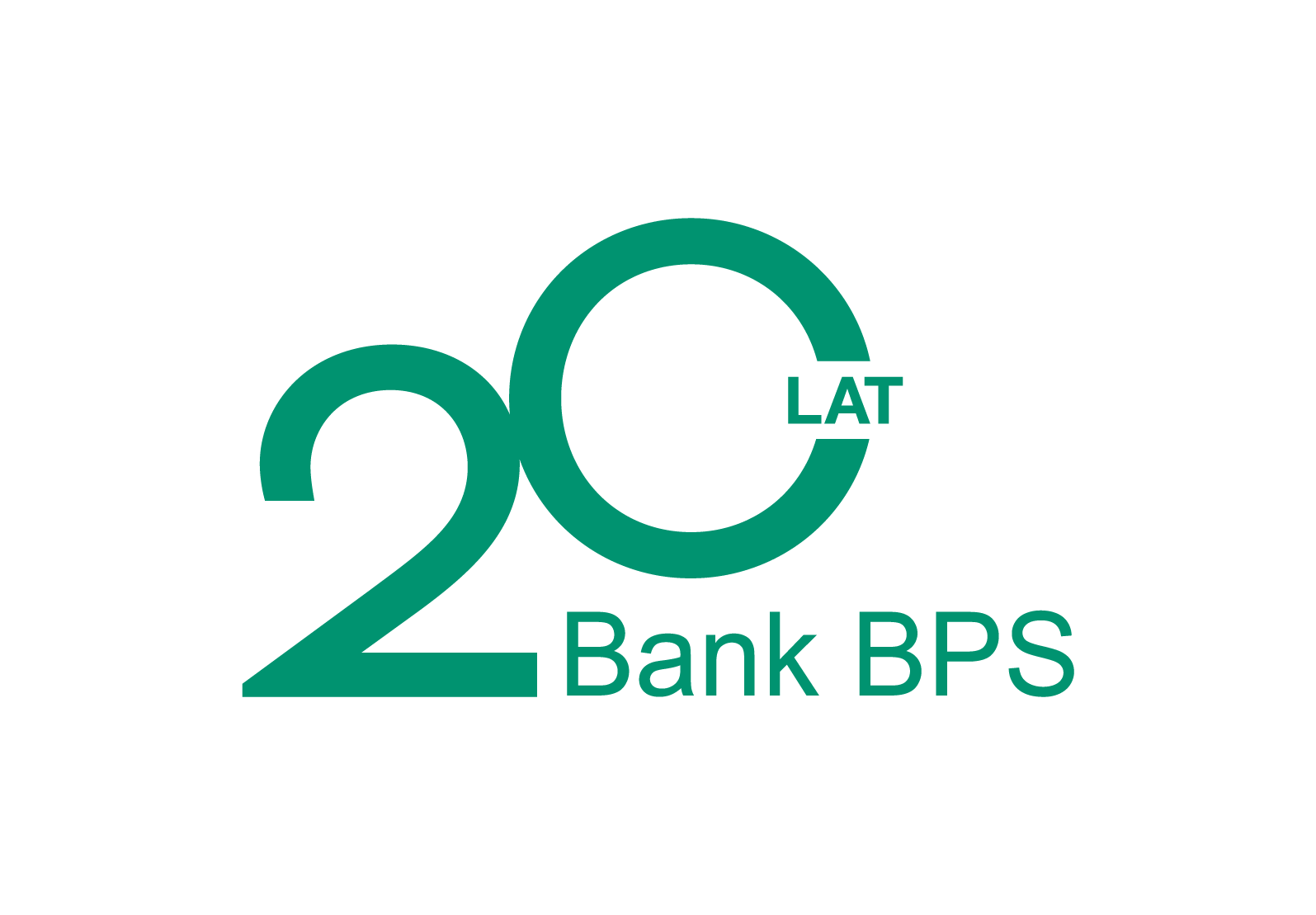 20lat Banku PBS LOGO rgb zielone bez tła