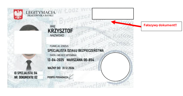 legitymacja oszustwo