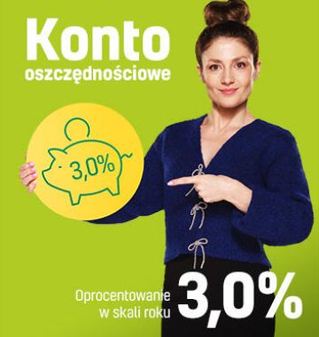 Konto oszczędnościowe 3 % - oprocentowanie w skali roku