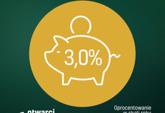 Konto oszczędnościowe 3,0% - oprocentowanie w skali roku